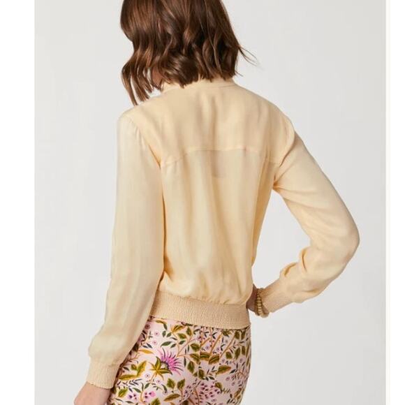 Spartina 449 Charleigh Lightweight Bomber Style Jacket - Large - Wheat - NWT - Picture 5 of 10